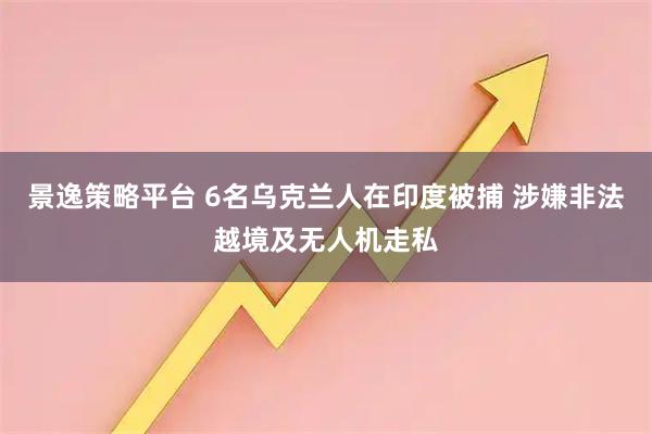 景逸策略平台 6名乌克兰人在印度被捕 涉嫌非法越境及无人机走私