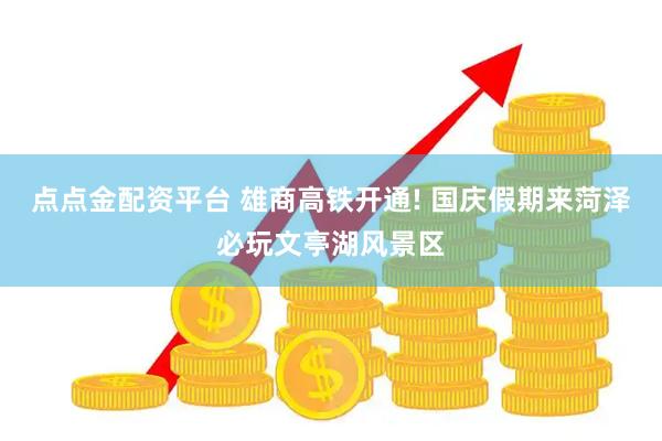 点点金配资平台 雄商高铁开通! 国庆假期来菏泽必玩文亭湖风景区